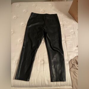 Extra high rise faux leather pants NWT